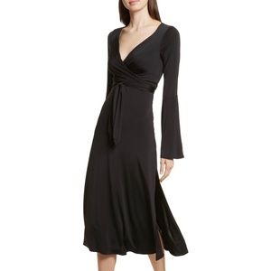 NWOT Cinq A Sept Lourdes Jersey Wrap Dress, Size 4